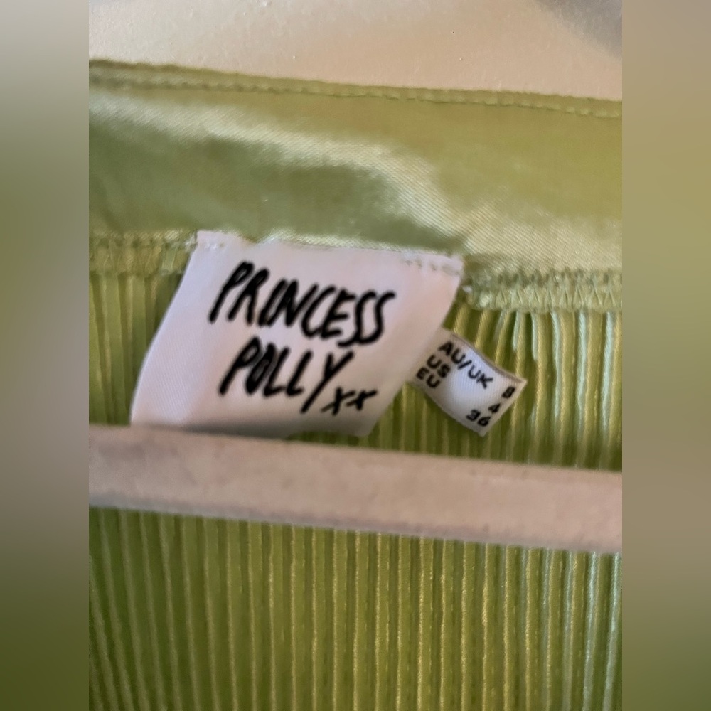Princess Polly light green long sleeve top. Size 4 - Picture 5 of 5